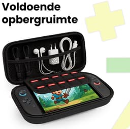Hoesje Geschikt voor Nintendo Switch 2 Case Hoes Hard Cover Koord - Bescherm Case Geschikt voor Nintendo Switch 2 Hoes - Blauw — thumbnail 5