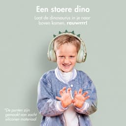 imoshion Kinder Koptelefoon Dino - Bluetooth en Decibelbegrenzer - Kinderkoptelefoon Draadloos en Met Draad — thumbnail 2