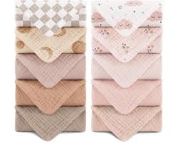Muslin Spuugdoeken, 25x25 cm, 10 stuks