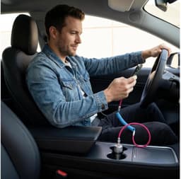 Oprolbare USB-A naar USB-C Kabel 2 Meter Nylon Gevlochten 120W PD3.1 Snelladen Kabel Telescopisch Voor iPhone 15 16 17 Pro Max Samsung Galaxy S23 Xiaomi Android Smartphones — thumbnail 2