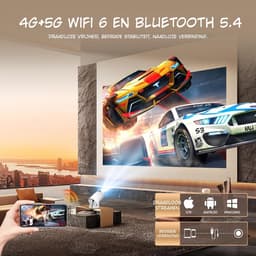 Kavo ®- Mini Beamer - Beamer - Projector - Wit - 10cm x 10cm x 17cm — thumbnail 2