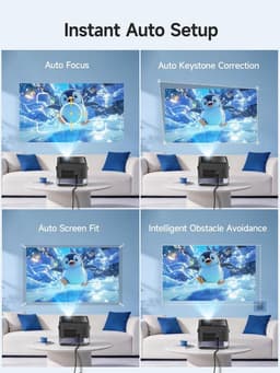 【Android 14 & 800 ANSI】Smart Beamer 4K-steuning, Native 1080P Draagbaar - ShopVlot — thumbnail 3