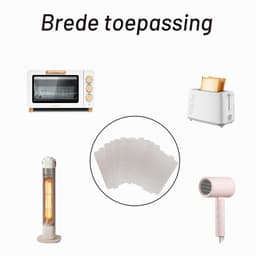 6 stuks mica-platen voor magnetron, golfgeleiderafdekking, micapplaten, 10 x 11,8 cm, magnetron, mica-plaat, vervangingsaccessoires, micapschijf voor alle magnetrons — thumbnail 2