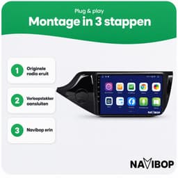 Navibop Autoradio geschikt voor Kia Ceed 2012 t/m 2018 - Draadloos Apple CarPlay & Android Auto - 9 inch touchscreen - Android 15 - 4GB/64GB - Navigatie - Bluetooth - DAB+ ready - 2 din - 2012 2013 2014 2015 2016 2017 2018 — thumbnail 5