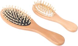 2 Stuks Massagekam Hoofdhuidborstel Haarborstel Houten Spikes Voor Comfortabel Thuisgebruik Willekeurige Kleur — thumbnail 1