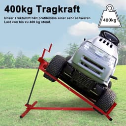 Grasmaaier lift 400 kg - in hoogte verstelbaar 5-95 cm - stabiele stalen maaikrik - onderhoud en reiniging - Luxento — thumbnail 2