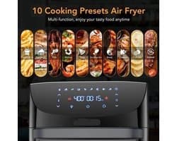Airfryer - 18L – Heteluchtfriteuse - 10-in-1 Digitale Convectie Oven – 1800W - Airfryer en Toaster Combinatie – Groot Formaat - met LED Scherm - Meerdere Rekniveau's