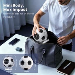Mini Beamer LED - 1280 x 720 Resolutie - 170 ANSI Lumen - Wifi En Bluetooth - Draagbaar - Android 14 Smart Projector — thumbnail 4