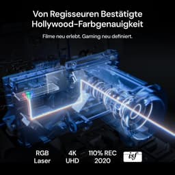 Beamer 4K Triple Laser - 3000 ISO Lumen - 15.000:1 Contrast - Optische Zoom 0,9-1,5x - Laser Projector - Binnengebruik — thumbnail 4
