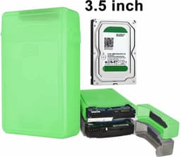Let op type!! Bescherm hoesje voor 3.5 inch HDD harde schijf (groen) — thumbnail 1