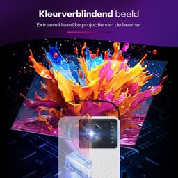 Boscer T2 PRO Android Beamer – Draagbare Mini Projector met WiFi 6, Bluetooth, HDMI, Elektrische Focus & Ingebouwde Speaker – Alles-in-één Smart TV Projector HD – Ondersteunt Google PlayStore, Netflix, Videoland, Disney+, YouTube — thumbnail 3