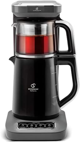 KARACA- Caysever Robotea Pro- 4 in 1- Engelse Versie - Theemaker-Space Grey-Sprekende Automatische waterkoker en filterkoffiezetapparaat, 2500 W, space gray, theemaker, ZONDER BLUETOOTH — thumbnail 1