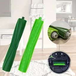 2 Stuks Rubberen Harenvrije Hoofdborstels Compatibel met iRobot Roomba I3 I3+ I4 I6 I6+ I7 I7+ I8 I8+ E5 E6 E7 J7 J7+ J8 J8+ – Vervangingsset voor Robotstofzuiger – Anti-klit Duurzaam Materiaal — thumbnail 3
