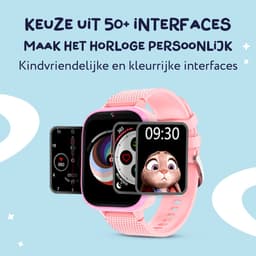 LEROYS - GPS Horloge Kind - Kinder Smartwatch - Android en iOS - Roze - Incl. Simkaart — thumbnail 5