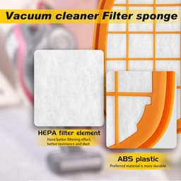 SOLLBRY® - 6 x Filter Geschikt Voor Philips Speedpro Max Aqua 7000 En 8000 Serie - FC5005/01, CP1100/01, CP0663/01 Vervanging Schuimrubber - Steelstofzuiger - Geschikt voor Philips Speedpro Max Schuimfilter - Met Reinigingsborstel — thumbnail 5