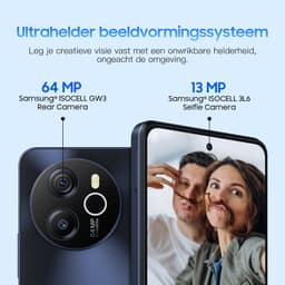 Blackview SHARK 8 Smartphone - 4G DUAL SIM - 16 RAM 256GB ROM - Helio G99 Octa Core - 6.78 inch 120Hz 2.4K - Android 13 - 64MP - NFC -Zwart — thumbnail 3