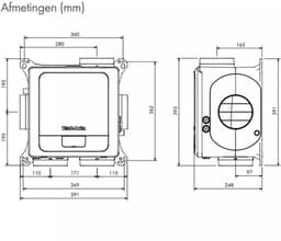 Vent-Axia Multihome BPD basis Pakket 300 m³/h + vochtsensor + RFT bediening batterij + 4 ventielen - perilex stekker — thumbnail 5