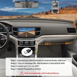 USB DVR Dashcam voor Android Auto | Mini Autokamera met Nachtsicht en G-Sensor — thumbnail 3