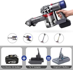 Geschikt voor 18V Lithium-batterijadapterconverter voor Dyson V7-serie stofzuigers — thumbnail 2