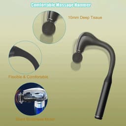 Zelfmassagepistool met J-vormig handvat en 5 niveaus voor diepe weefselmassage — thumbnail 3