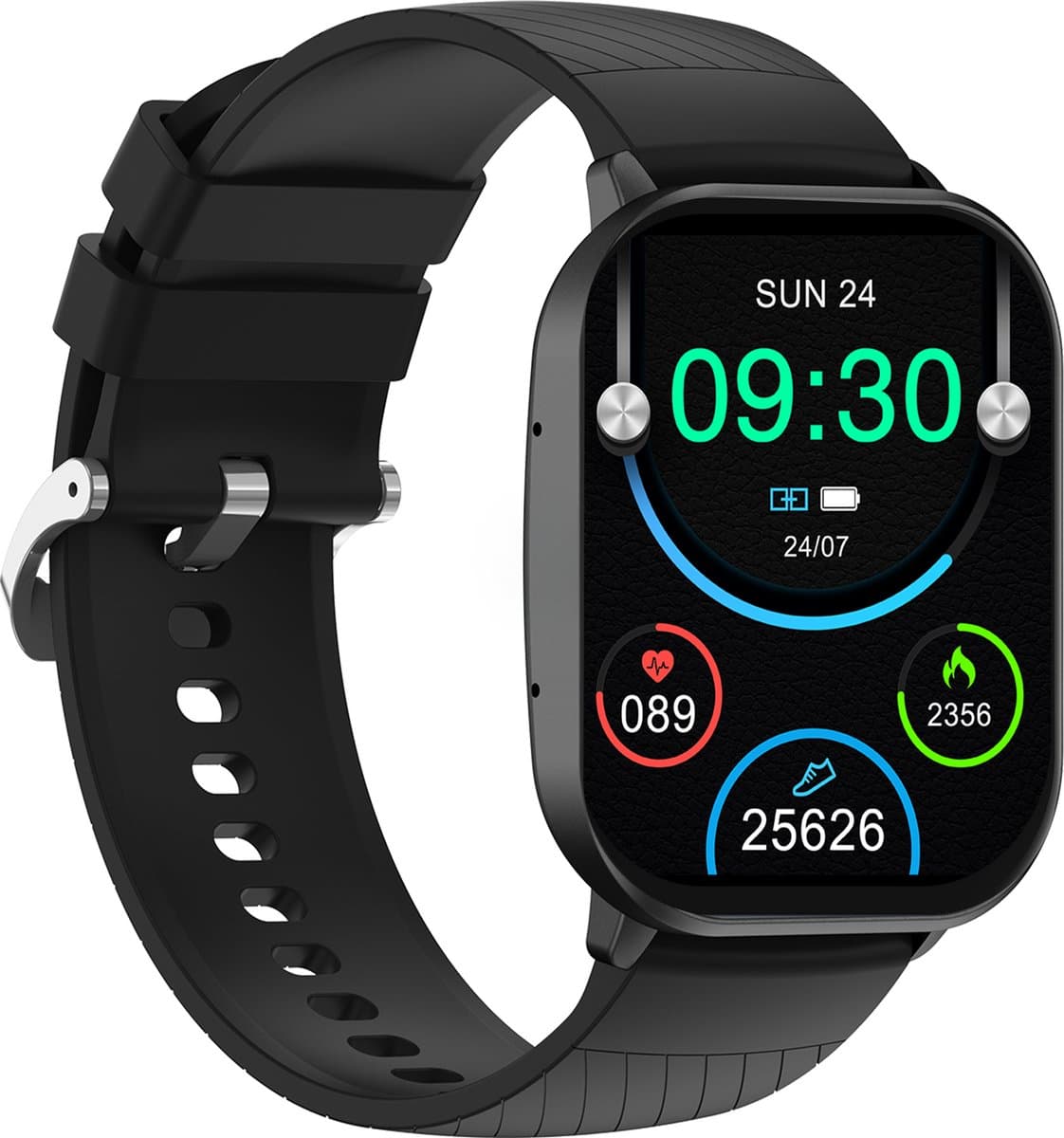 Denver Smartwatch - Android iOS - Volledige Belfunctie - Amoled Display - Sporthorloge - Hartslagmeter - Saturatiemeter - Slaapmonitor - SWC187B — afbeelding 1
