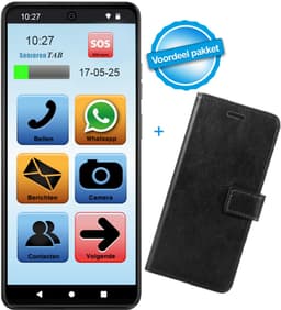 SeniorenTAB M Voordeelpakket - Senioren Smartphone op basis van Motorola - 64GB - 6.6 inch scherm - Inclusief Beschermhoes — thumbnail 1