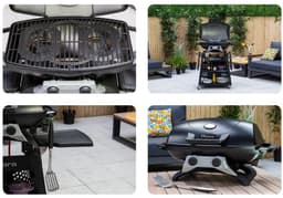 Sahara Storm gasbarbecue - 2 branders - semi-portabel - demontabel voor tafel gebruik - compleet met onderstel - 4400 wat — thumbnail 5