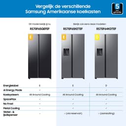 Samsung RS70F65QEFEF - Amerikaanse koelkast - 7 serie - Zwart - AI Energy — thumbnail 3