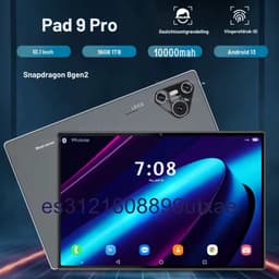 Mookes Pad 9 Pro Tablet 10.1 inch Android Snapdragon 8gen2 Global 12GB 512GB 10000 mah 5G Dual SIM WIFI HD Scherm - Black and Keyboard — thumbnail 4