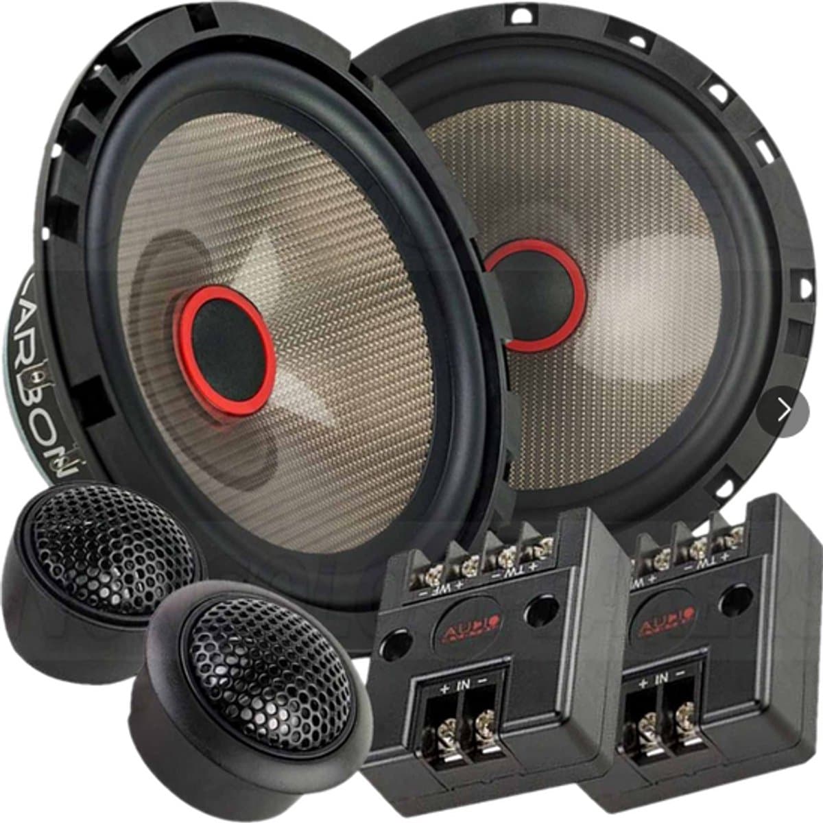 Audio System Carbon 165 16.5cm / component-set ( composet ) Auto speakers 6.5 inch Luidsprekers — afbeelding 1