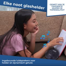 Denver Discman - Draagbare CD & MP3 speler - Anti shock - Ingebouwde speakers - Inclusief Oordopjes - CD, CD-R, CD-RW, MP3 - DMP395 — thumbnail 4
