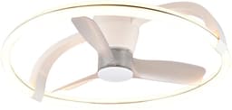 REALITY STOCKHOLM - Plafondventilator - Wit mat - incl. 1x SMD 37 W - Licht apart schakelbaar - Afstandsbediening - Dimbaar - Traploos instelbare lichtkleur - Niet externe dimmerbaar - Timer - Zomer- en wintermodus - 6 snelheidsniveaus — thumbnail 2