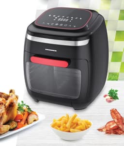 Heinner Heteluchtfriteuse – 2000W – 11L Ovencapaciteit – 4,5L Mand – Ovenfunctie – Touchbediening – 8 Programma’s – Timer 4u – Rotisserie – Zwart/Rood — thumbnail 5