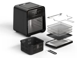 Heinner Heteluchtfriteuse – 2000W – 12L Capaciteit – Ovenfunctie – Digitaal Touchdisplay – Timer 60 min – Dehydrateren 24u – 8 Programma’s – Rotisserie – Zwart — thumbnail 5