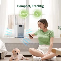Zavira® Luchtreiniger - Filter - Lonisator - Wit - 17D x 17B x 27H centimeter — thumbnail 5