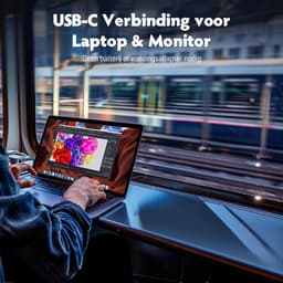 Pora&Co - IPS Portable Game Monitor - Beeldscherm 15.6 Inch - HDMI & USB-C - Full HD - Computerscherm - Draagbare Monitor — thumbnail 5