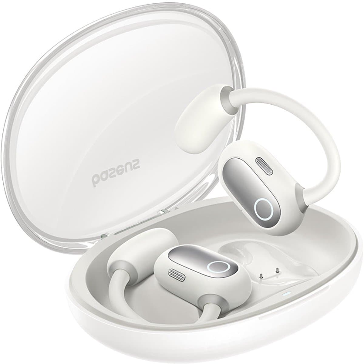Baseus Eli Sport 1 | Open-Ear Oordopjes | Met Nekband | Sport Oordopjes | Geschikt voor Hardlopen, Wielrennen, Reizen, etc | Waterdicht IPX4 | Draadloze Oortjes | Stellar Wit — afbeelding 1
