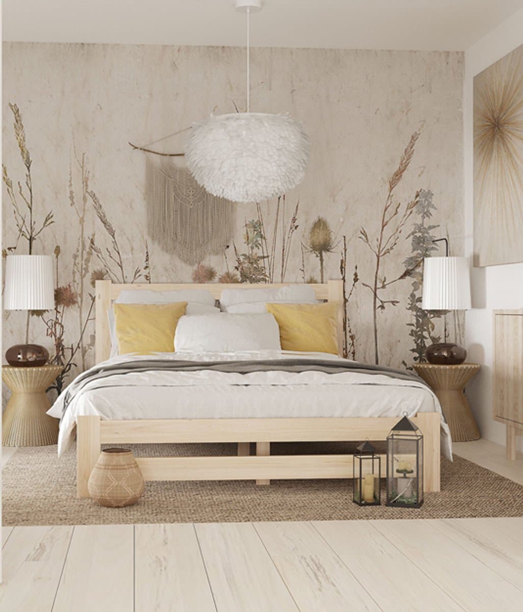 Parwood - Nebraska Serie - Houten Bed - 160x200 - Scandinavisch Dennenhout — afbeelding 1