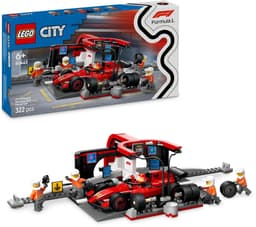 Lego City 60443 F1 Pitstop En Pitcrew Met Ferrari Auto Bouwstenen — thumbnail 2