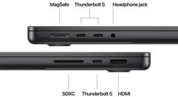 APPLE MacBook Pro 14" M4 Max 2024 1 TB - 36GB QWERTY 14‑core CPU - 32‑core GPU - Space Zwart — thumbnail 5