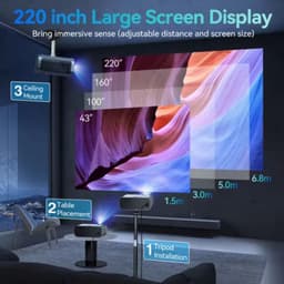 Mini Beamer - Projector 4K - Home Cinema — thumbnail 4