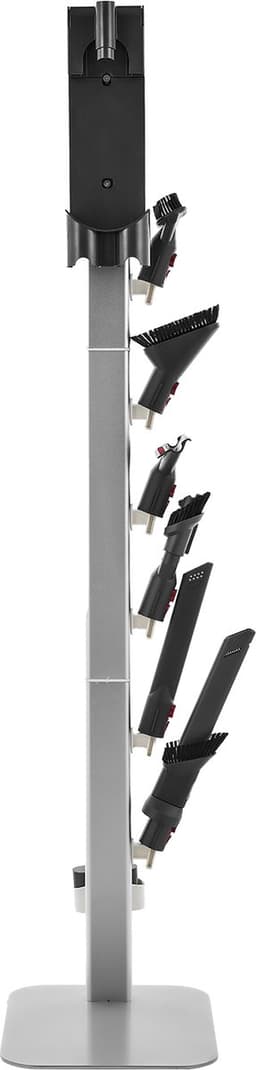 Stofzuigerstandaard 126 Cm, Compatibel met Dyson G5 V15 V12 V11 V10 V8 V7 V6-Serie, Standaard voor Stofzuigers & Accessoires, Vloerstandaard met 6 Haken En Antislip Voetpads, Zilver — thumbnail 2