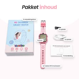 Trakidz Smartwatch kinderen - Jongen & meisje - Kinderhorloge - Gps - Horloge kids - Roze — thumbnail 3