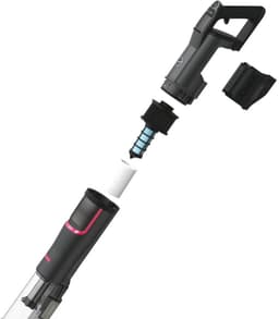 Hoover Steelstofzuiger HFX10H 011 - 2-in-1 functie; stofzuiger en kruimeldief - Krachtige Draadloze Stofzuiger - Zakloos - HEPA-filter - LED verlichting - Inclusief opzetstukken - ANTI-TWIST - Titanium - 1,2L - 365W - 10 jaar garantie op onderdelen — thumbnail 4