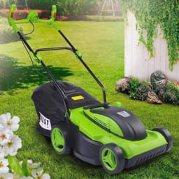 Elektrische Grasmaaier 1800 Watt met 38 cm Maaibreedte en 45 L Opvangbak voor Gazons tot 800 m² — thumbnail 1