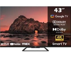 Horizon 43HQ8590U/D QLED Google TV 43 Inch – 4K Ultra HD – Bluetooth – Google Assistant – Google Cast – 2024