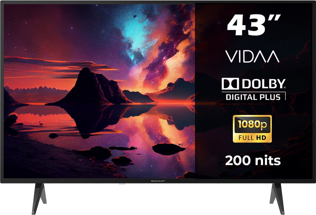 Horizon Diamant 43HL4330F/C Smart TV 43 Inch – Full HD LED – Zeer Smal Design – VIDAA – 2024 — afbeelding 1