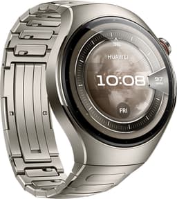 HUAWEI Watch 5 46mm Zilverkleurig | Multi-sensing X-tap technologie | Gezondheidsoverzicht in 1 tik | Titanium van luchtvaartkwaliteit | Ultra lange batterijduur modus | Compatibel met iOS & Android — thumbnail 4