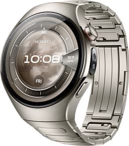 HUAWEI Watch 5 46mm Zilverkleurig | Multi-sensing X-tap technologie | Gezondheidsoverzicht in 1 tik | Titanium van luchtvaartkwaliteit | Ultra lange batterijduur modus | Compatibel met iOS & Android — thumbnail 5