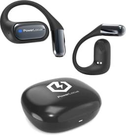 PowerLocus Free X - Open-Ear Koptelefoon - Draadloze Oordopjes - Bluetooth 5.3 - Draadloze oortjes - Waterproof Sport Oortjes - Universeel - Zwart — thumbnail 1